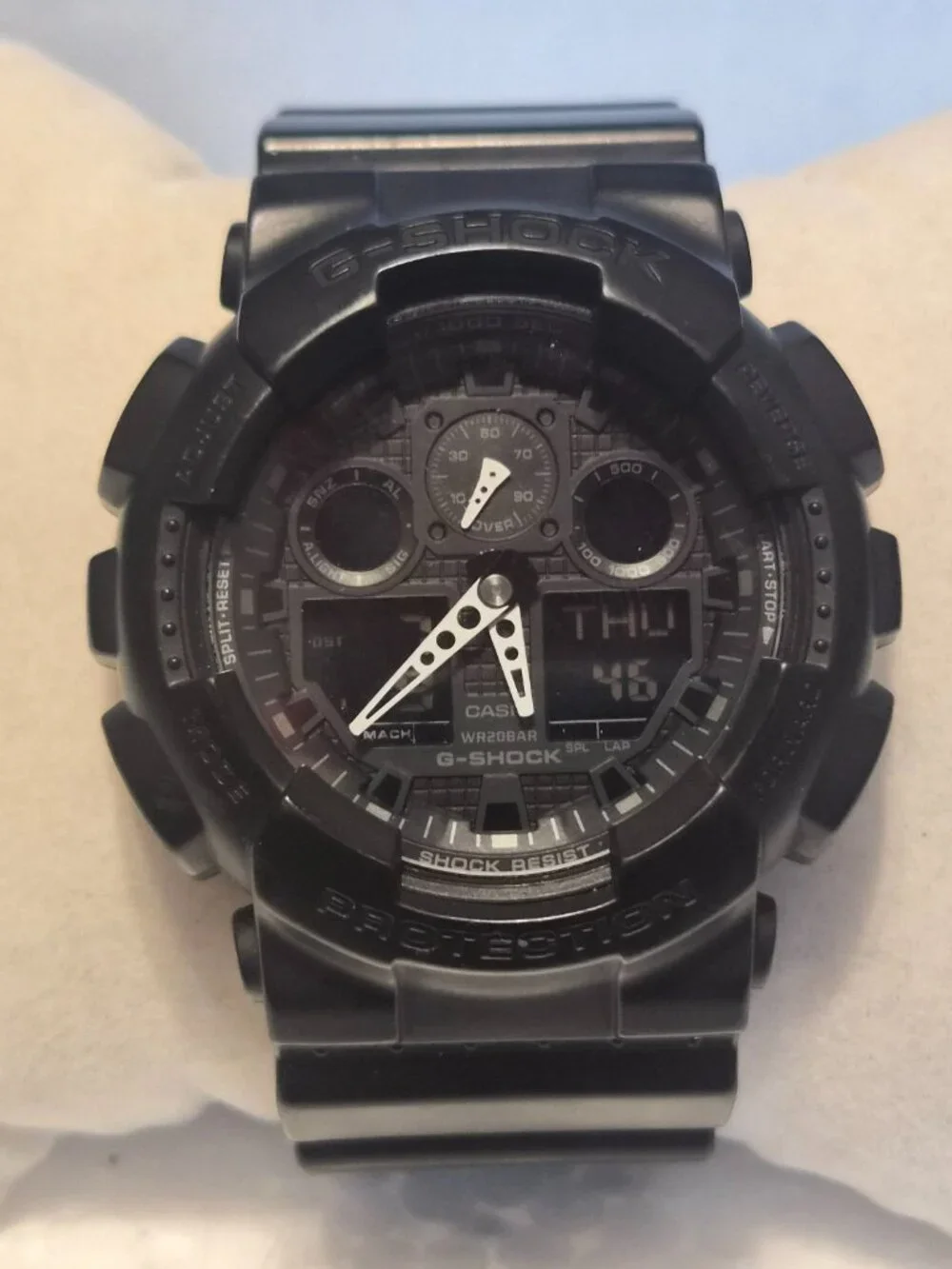Casio G Shock Matte black finish Digital and Analog